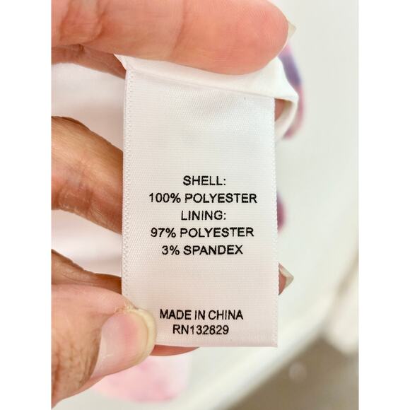 Michael Costello x Revolve Banks Tie Dye Underwired Mini Dress Purple Pink M - Picture 6 of 6